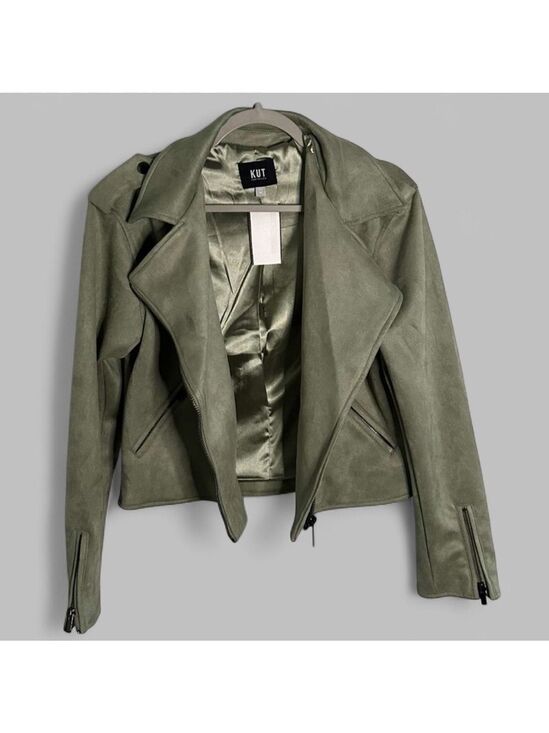 Kut from the Kloth Jackets & Blazers - KUT from the Kloth-Jackie Moto Jacket-size Medium-Celery-NWT-retails $129
